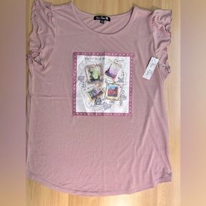 Free Rose - Women’s Top / Size L / Color Dusty Rose